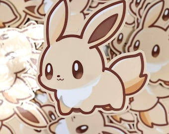 Kawaii Fox Sticker – Anime Animal Vinyl Decal