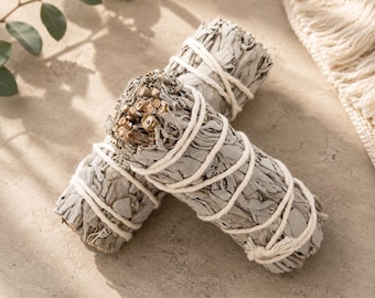 White Sage Smudge Stick | Natural Cleansing Wand for Energy Clearing, Meditation, Spiritual Healing
