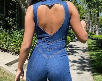 Blue Backless Heart