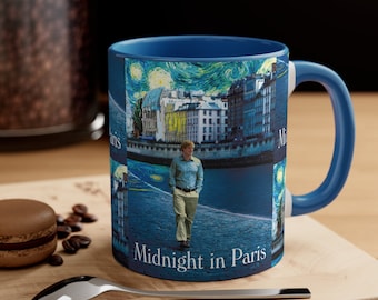 Midnight in Paris Mug, Midnight in Paris Coffee Mug, Midnight in Paris Movie Mug, Coffee Cup, Ceramic Mug, Coffee Gifts, Coffee Lover Gift