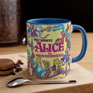 Alice in Wonderland Mug, Alice in Wonderland Coffee Mug, Disney Movie Mug, Coffee Cup, Ceramic Mug, Coffee Gifts, Coffee Lover Gift image 7