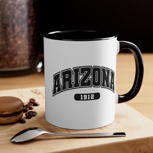 Two Tone Arizona Mug, Arizona Coffee Mug, Arizona Coffee Cup, Ceramic Mug, Coffee Gifts, Coffee Lover Gift