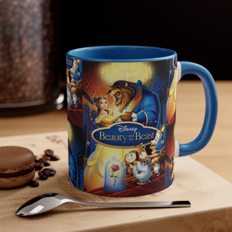 Beauty and the Beast Mug, Beauty and the Beast Coffee Mug, Disney Movie Mug, Coffee Cup, Ceramic Mug, Coffee Gifts, Coffee Lover Gift image 7