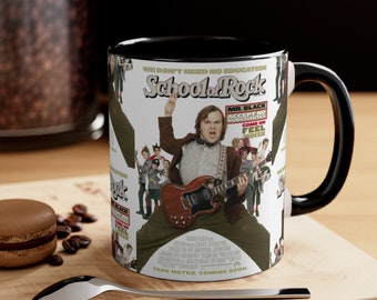 School of Rock Mug, School of Rock Coffee Mug, School of Rock Movie Mug, Coffee Cup, Ceramic Mug, Coffee Gifts, Coffee Lover Gift