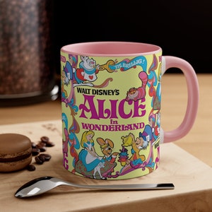 Alice in Wonderland Mug, Alice in Wonderland Coffee Mug, Disney Movie Mug, Coffee Cup, Ceramic Mug, Coffee Gifts, Coffee Lover Gift image 8