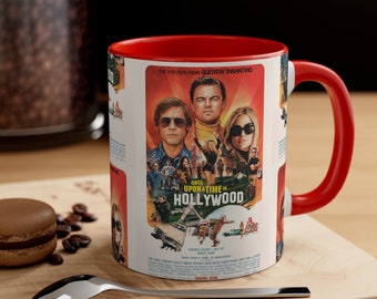 Érase una vez en Hollywood taza, taza de café, taza de película, taza de café, taza de cerámica, regalos de café, regalo de amante del café