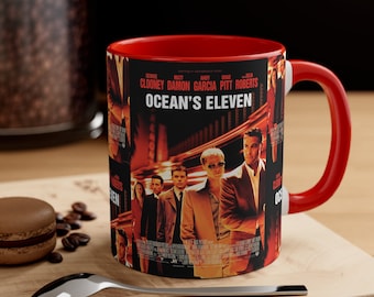Taza Ocean's Eleven, Taza de café Ocean's Eleven, Taza de película Ocean's Eleven, Taza de café, Taza de cerámica, Regalos de café, Regalo para amantes del café