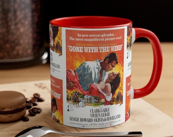 Gone with the Wind Mug, Gone with the Wind Coffee Mug, Movie Mug, Coffee Cup, Ceramic Mug, Coffee Gifts, Coffee Lover Gift
