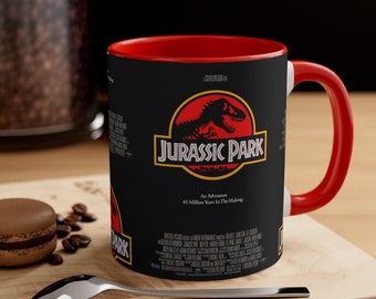 Jurassic Park Mug, Jurassic Park Coffee Mug, Jurassic Park Movie Mug, Coffee Cup, Ceramic Mug, Coffee Gifts, Coffee Lover Gift