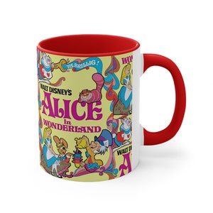 Alice in Wonderland Mug, Alice in Wonderland Coffee Mug, Disney Movie Mug, Coffee Cup, Ceramic Mug, Coffee Gifts, Coffee Lover Gift image 4