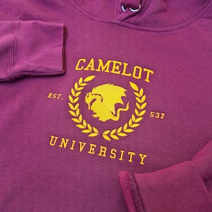 Camelot University Embroidered Hoodie / Sweatshirt