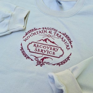 Baggins Mountain & Treasure Recovery Service Embroidered Hoodie / Sweatshirt | Fantasy Company