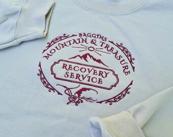 Baggins Mountain & Treasure Recovery Service Embroidered Hoodie / Sweatshirt | Fantasy Company