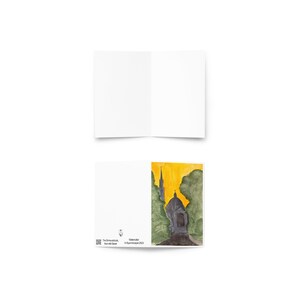 Cartão de felicitações em aquarela do Santuário Nacional
