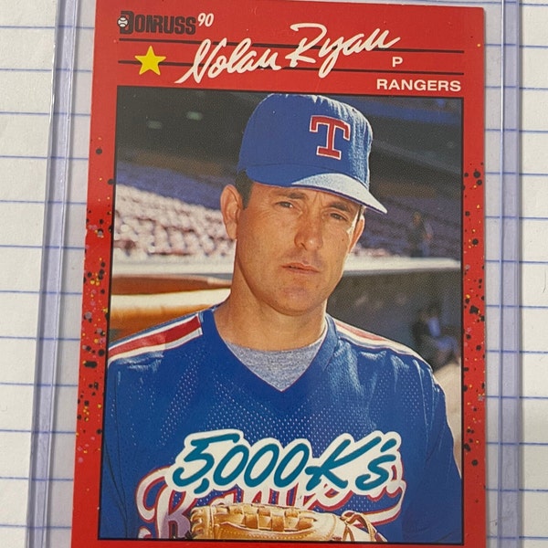 DonRuss90 Nolan Ryan #659 RARE ERROR and Nolan Ryan  #665