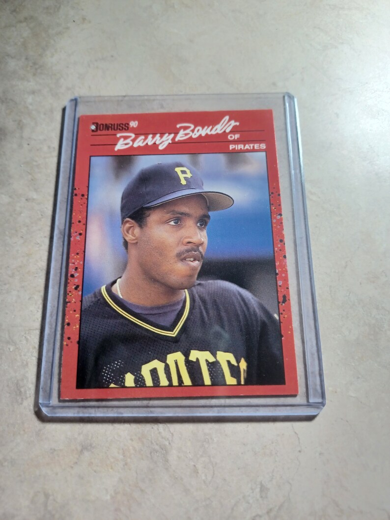 Barry Bonds Baseball Card Etsy