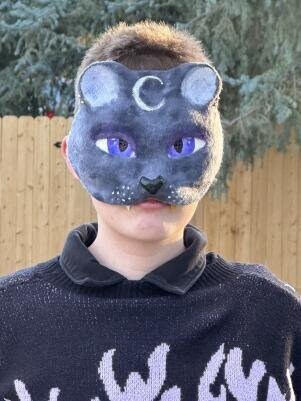 Purple Cat/dog Therian Mask 