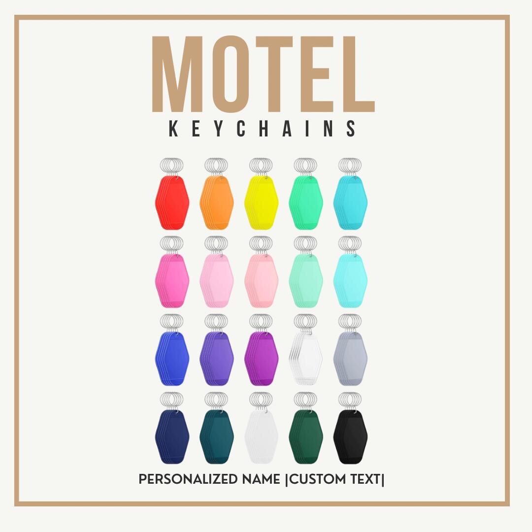 Custom Motel Keychain - Etsy