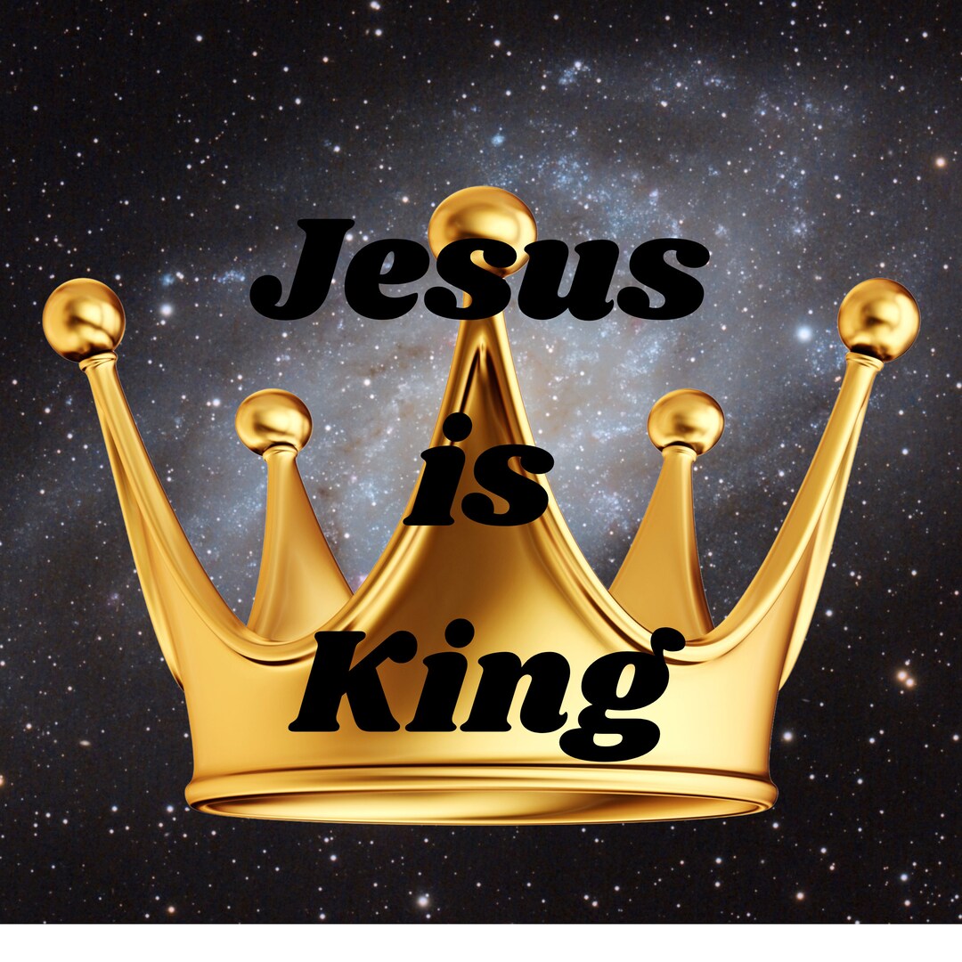 Jesus is King Sticker Etsy