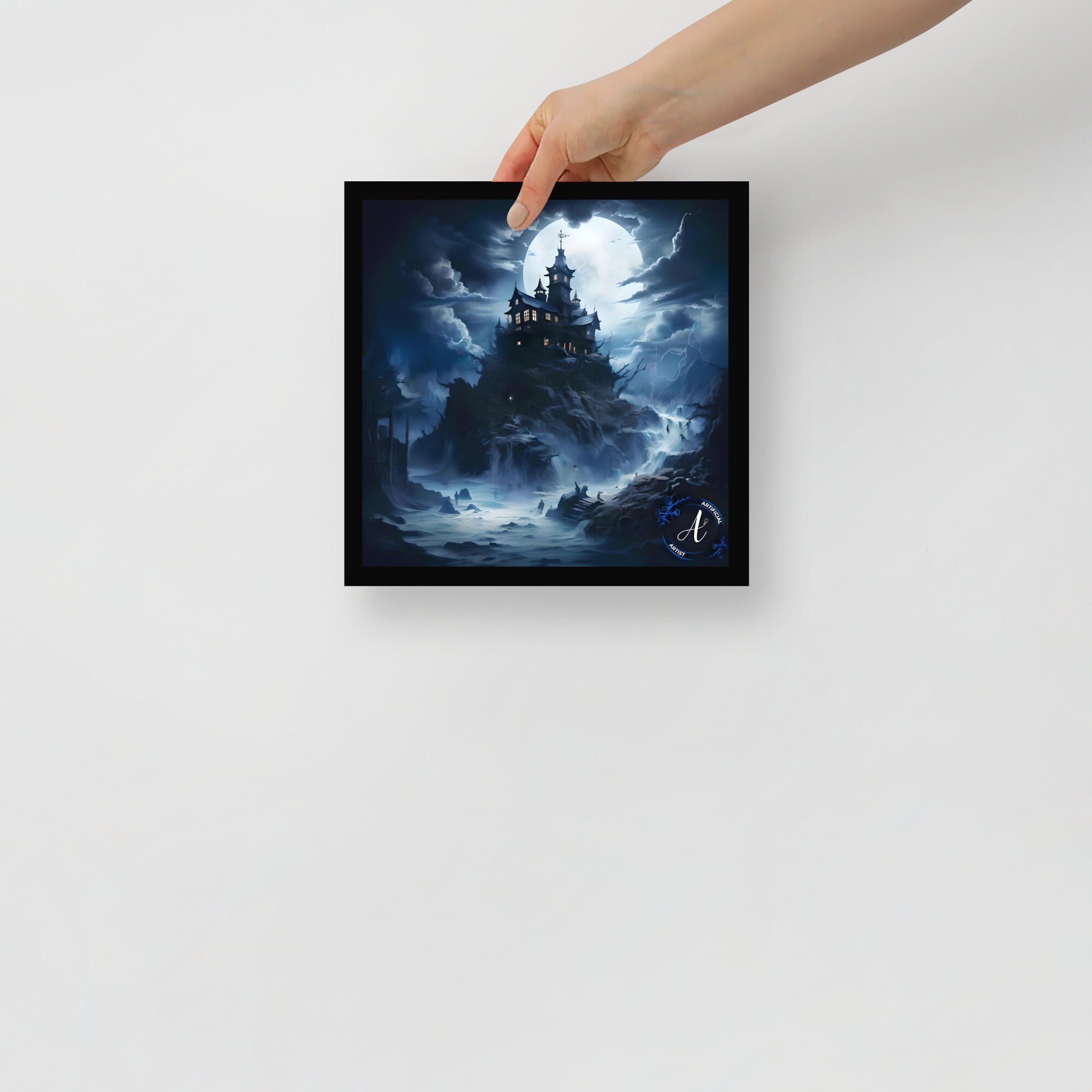 Misty Mansion Poster Etsy