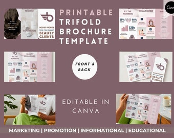 Temploot Printable Trifold Brochure - Editable Canva Business Template