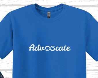 Camiseta de defensora del autismo: símbolo del infinito, camiseta de neurodiversidad