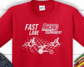 Kids Wheelchair Racing T-Shirt: Inclusion Matters, Disabled Child Tee