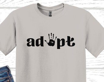 Adopt Handprint T-Shirt: Adoption Ceremony Family Tee