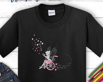 Fairy Princess Wheelchair Kids T-Shirt: Empowering Girls Tee