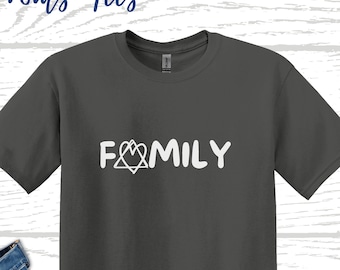 Adoption Symbol Family T-Shirt: Gotcha Day Adoptive Parent Tee