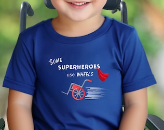 Toddler Superhero Wheelchair T-Shirt: Inclusive Kids Tee