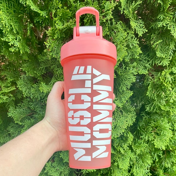 Muscle Mommy Shaker Bottle | Protein Shake Bottle | Gym Gift | Gift for Her | Gift for Mom | Funny Gym Gift