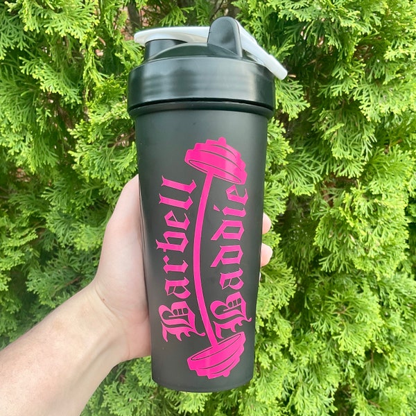 Barbell Baddie Shaker Bottle | Protein Shake Bottle | Gym Gift | Gift for Her | Funny Gym Gift