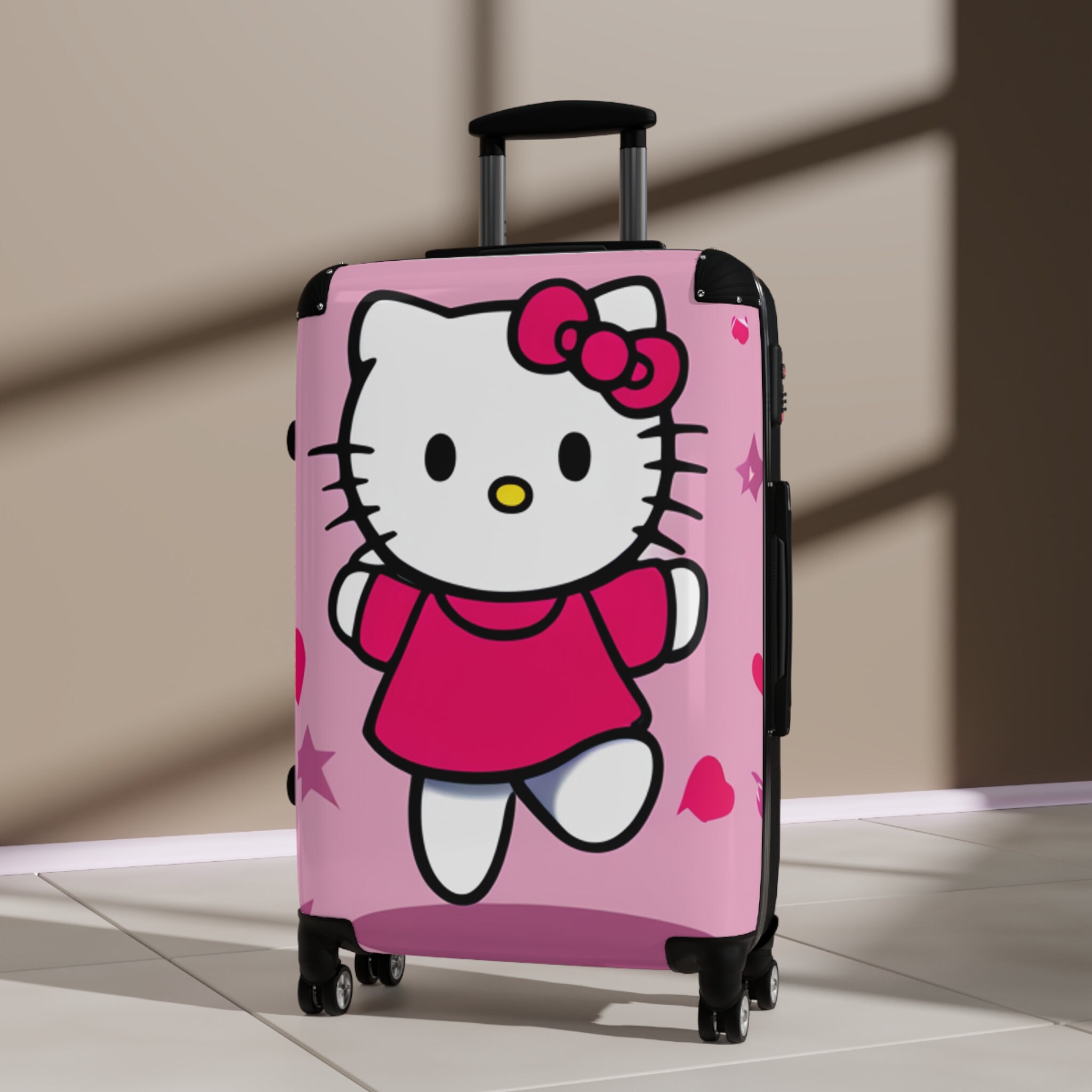 Miss Kitty Says Hello Hear & Stars Suitcase