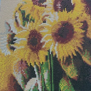 Sunflowers 5D DIY Diamond Painting Kit, Full Square / Round Drill