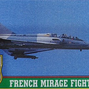 Mirage Fighter 1991 Topps Desert Storm série 1 carte n° 18 ou meilleure offre