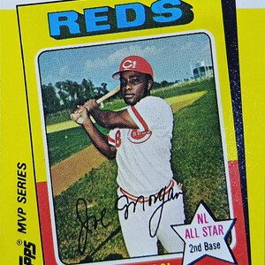 1975 Topps JOE MORGAN Cincinnati Reds Baseball Card #180 o migliore offerta