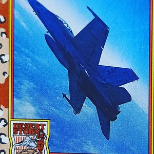 1991 TOPPS Desert Storm Card #27 Volare alto - L'F-18 o la migliore offerta