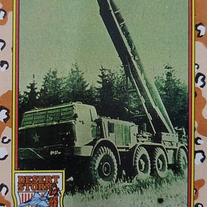 Carte Topps Desert Storm série 1 1991 « Scud Missile (A) » n° 50 ou meilleure offre