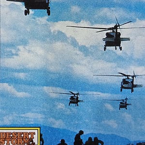1991 Desert Storm 15 Helicopter Formation Topps Trading Card TCG CCG o migliore offerta