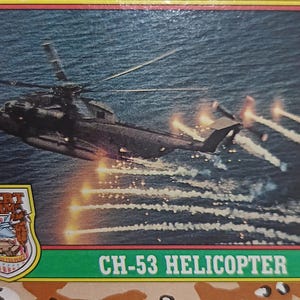 1991 Desert Storm Topps #8 Stallion Elicottero o migliore offerta