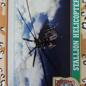 1991 Desert Storm Topps #8 Stallion Elicottero o migliore offerta