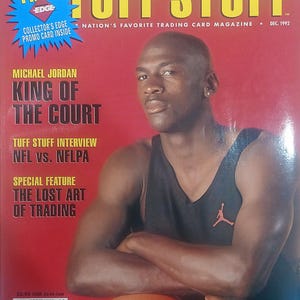 Vintage Tuff Stuff Magazine december 1992 Michael Jordan King Of The Court, NFL vs NFLPA