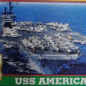 Scheda commerciale USS America (CV-66) Desert Storm #57 Topps 1991 Militaria Aircraft o migliore offerta