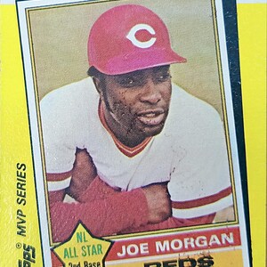 1976 TOPPS JOE MORGAN Cincinnati Reds Baseball Card #420 o migliore offerta