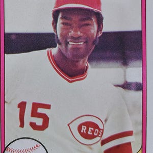 1981 Fleer George Foster Cincinnati Reds Baseball Card #216 o migliore offerta