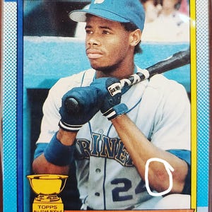 Molto raro e in condizioni eccellenti. Sangue nel gomito. 1990 Topps Ken Griffey, Jr. All Star Rookie Card #336 di CrookedFingerForce