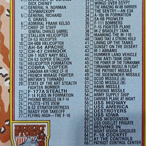 1991 Desert Storm 88 ChecklistSeries 2 Topps Trading Card CCG TCG Ou Melhor Oferta