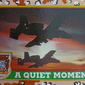 1991 Topps Desert Storm A Quiet Moment #85 NrMt+ o migliore offerta