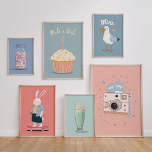 6 Digital Kids Wall Art Prints, Nursery & Playroom Decor, Boys Room Prints, Kids Room Decor, Kids Wall Pictures Toddler Wall Art